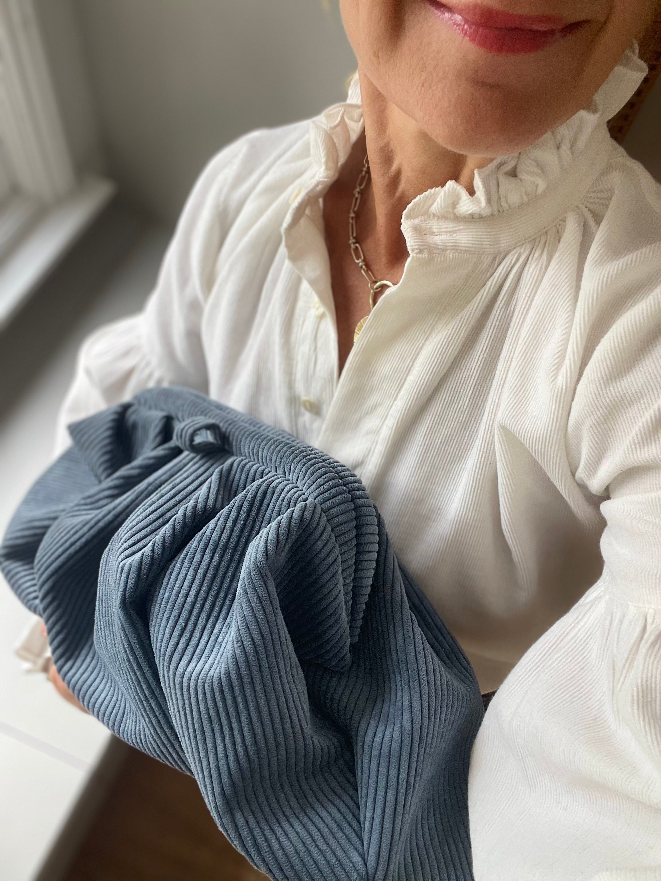 Lecce Clutch - Soft Denim Blue