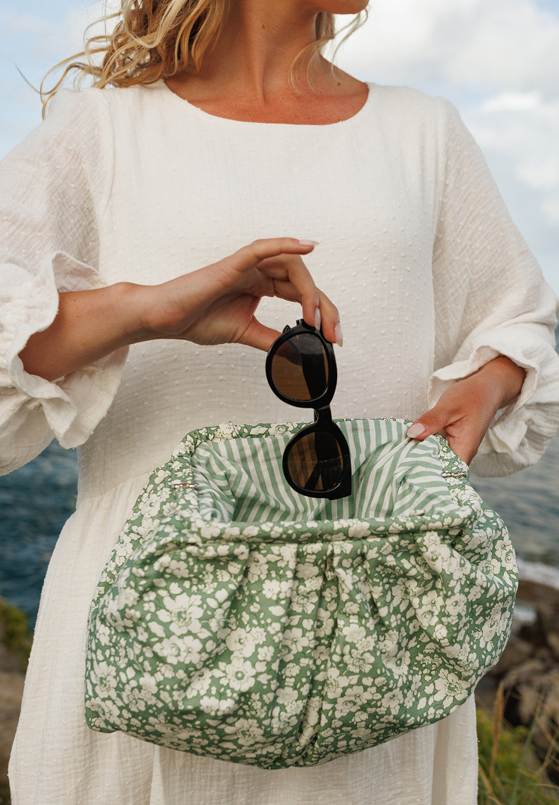 The Chelsea Clutch - Green