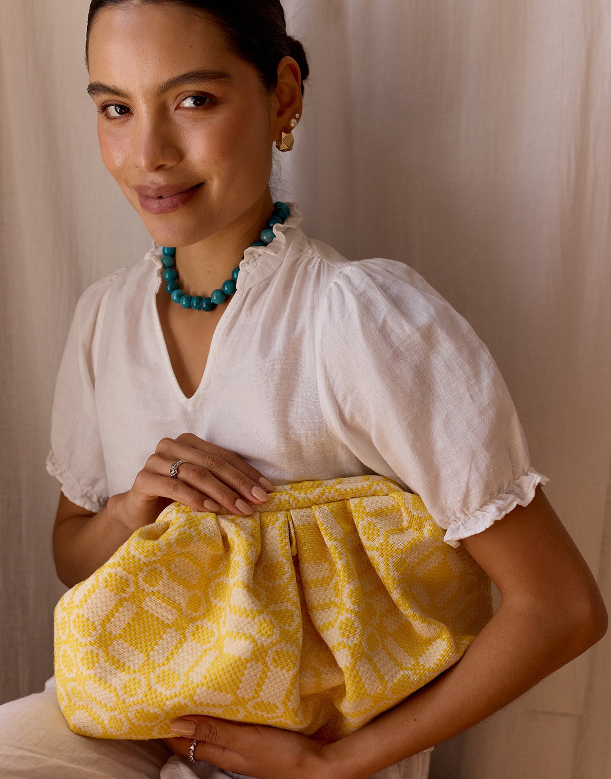 Fiore Clutch - Lemon Sorbet