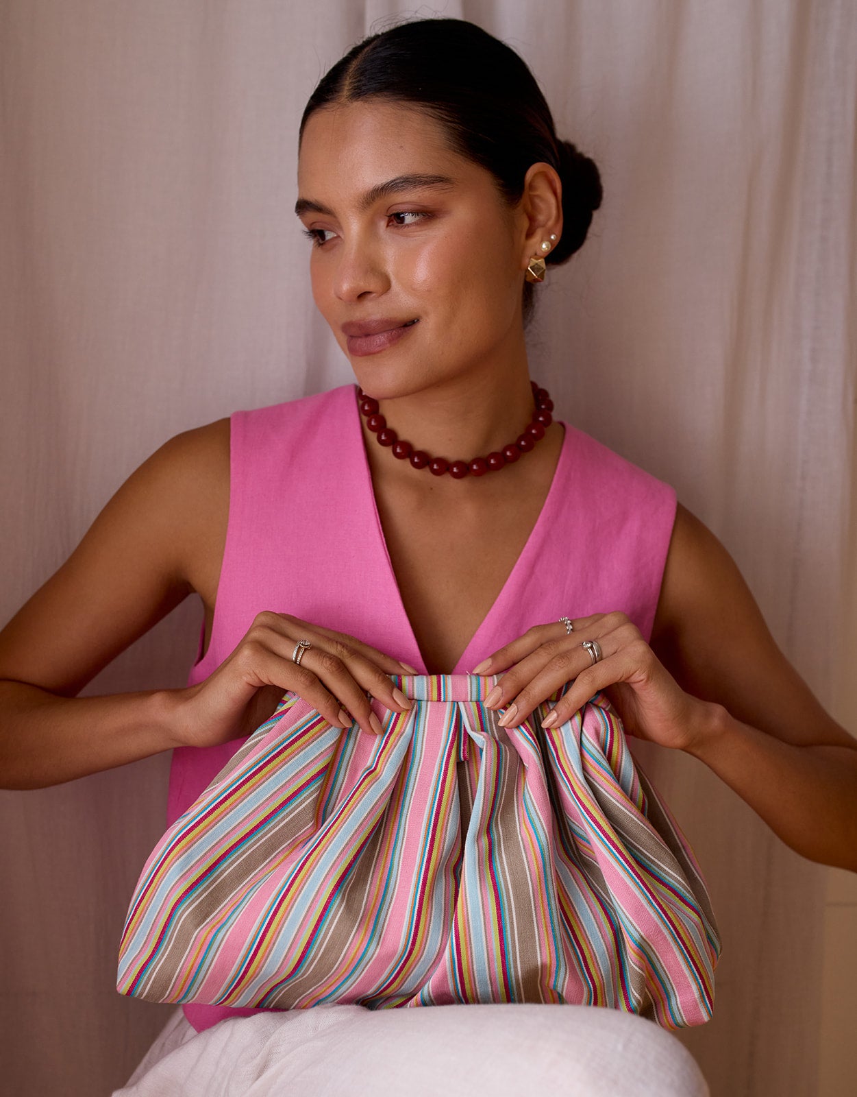 Riga Clutch - Pink Multi