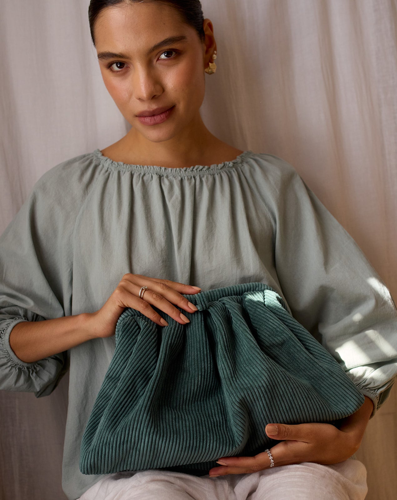 Lecce Clutch - Sea Green