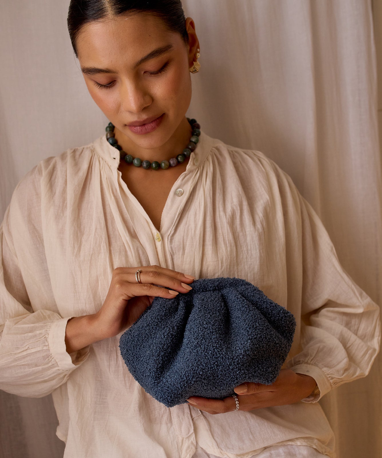 La Piccolina Clutch - Soft Denim Blue