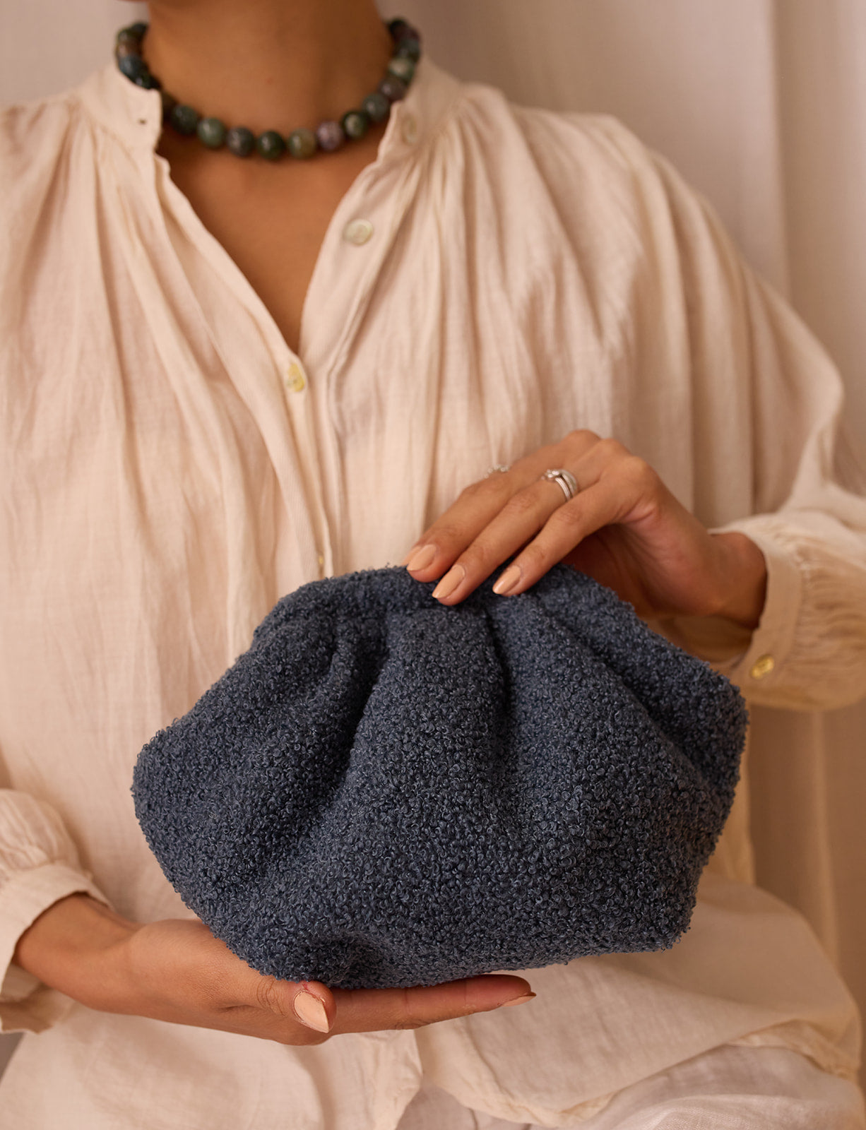 La Piccolina Clutch - Soft Denim Blue