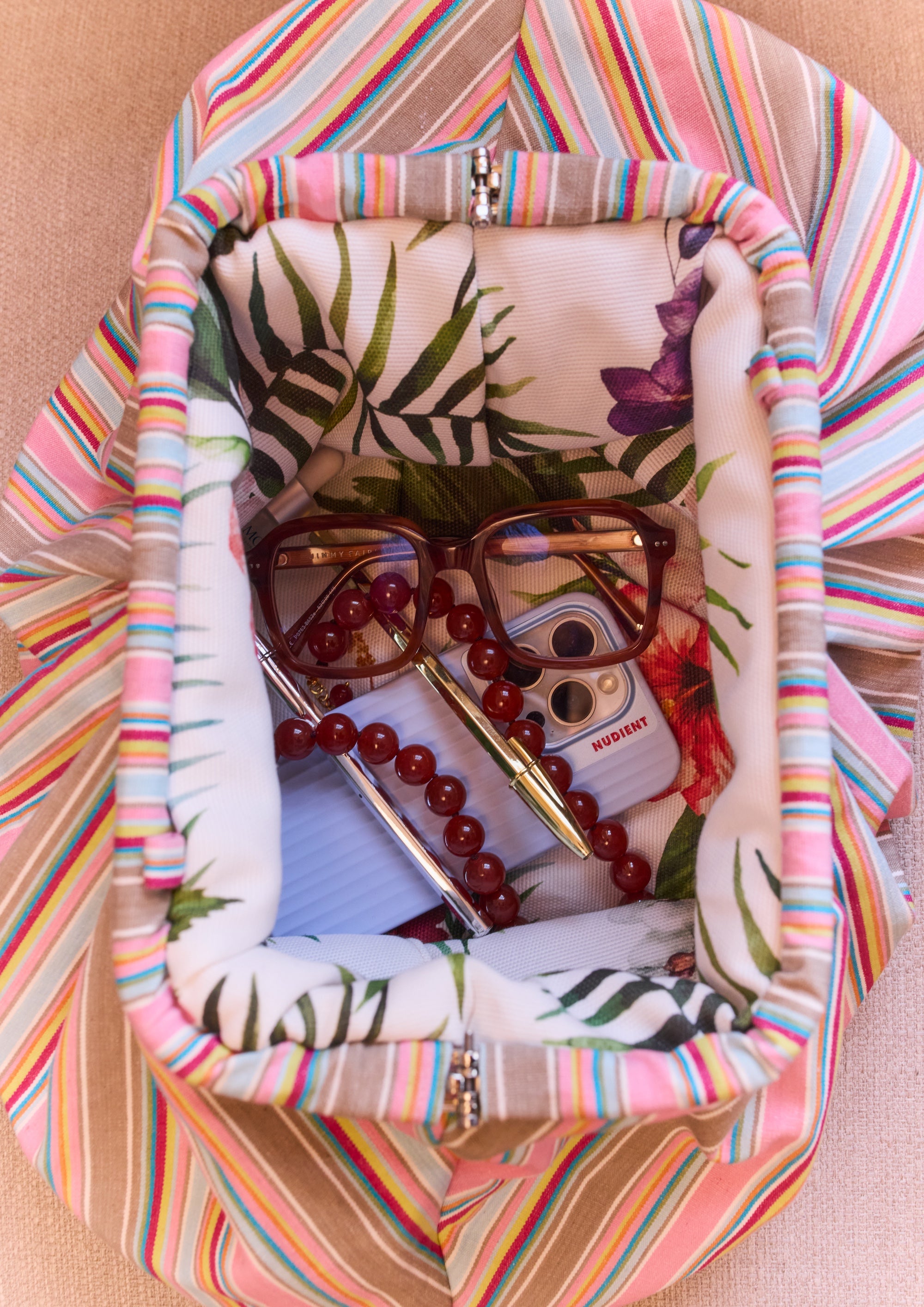 Riga Clutch - Pink Multi