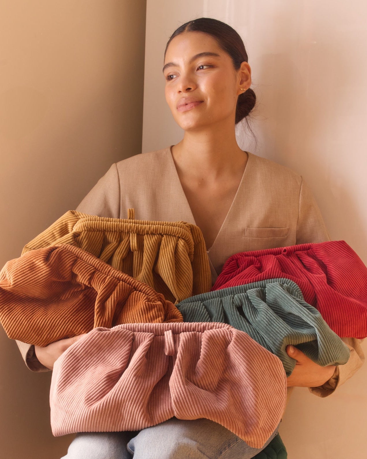 Lecce Clutch - Powder Pink