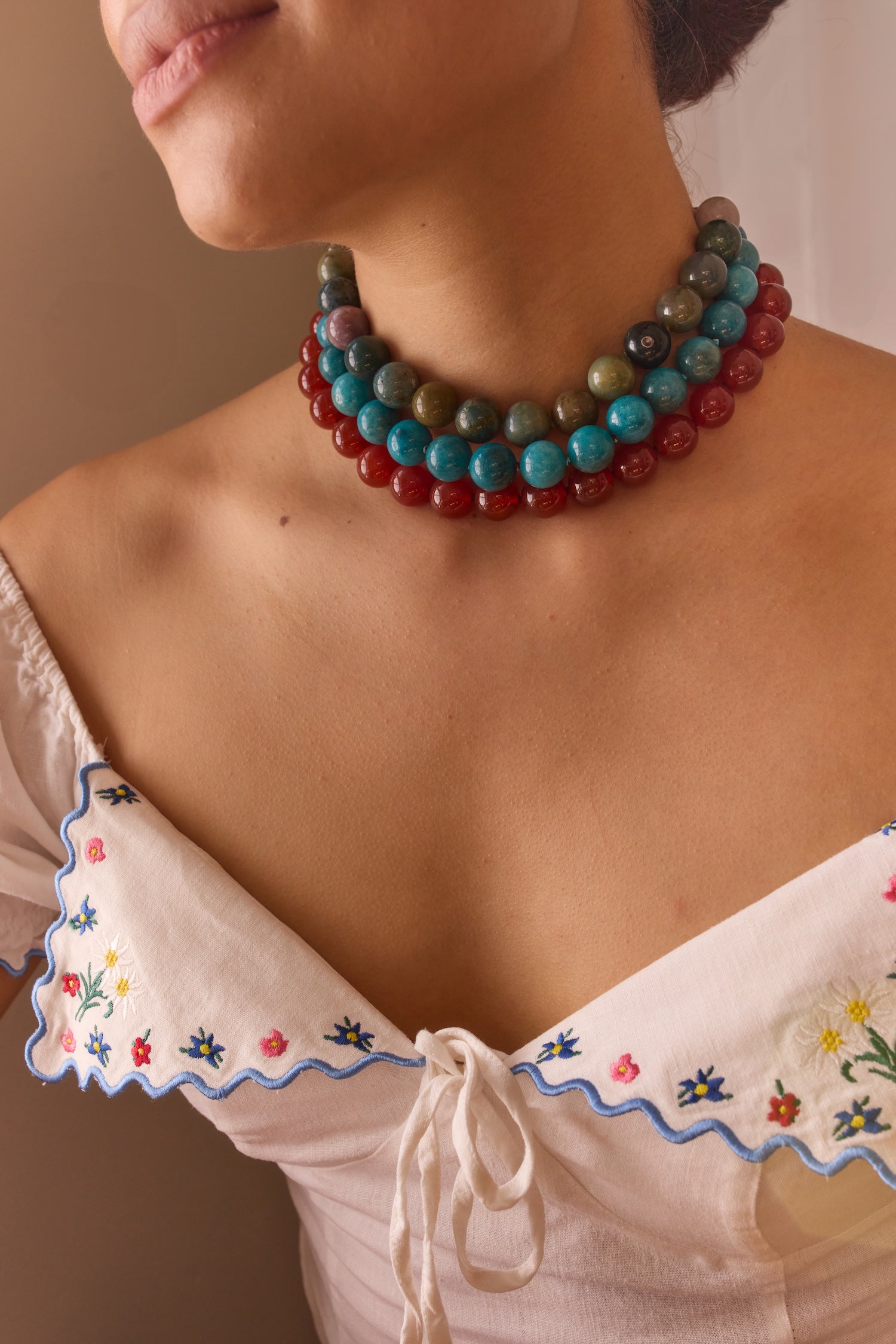 Pietre Necklace - Indian Agate