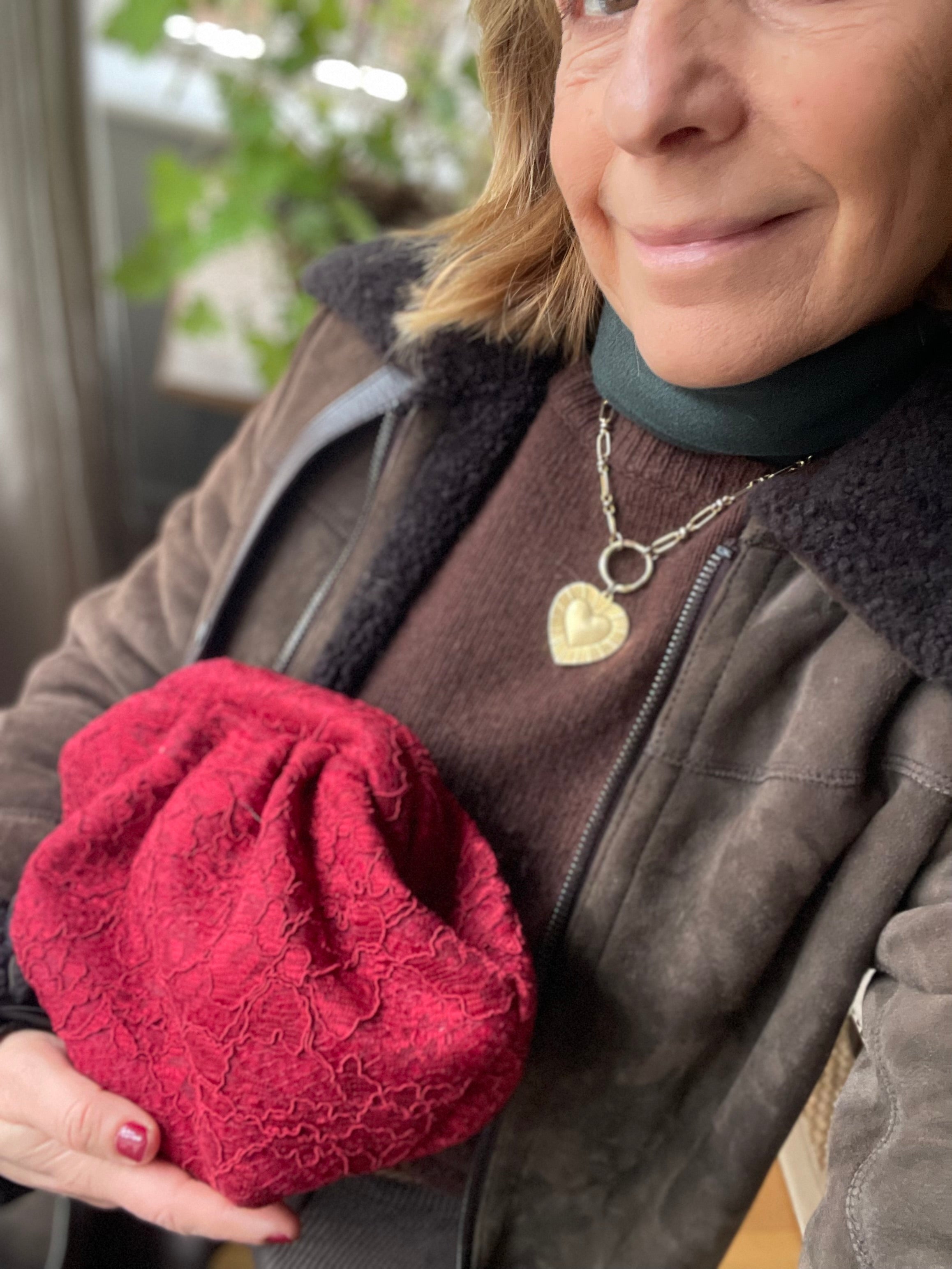 La Piccolina Clutch - Red Lace