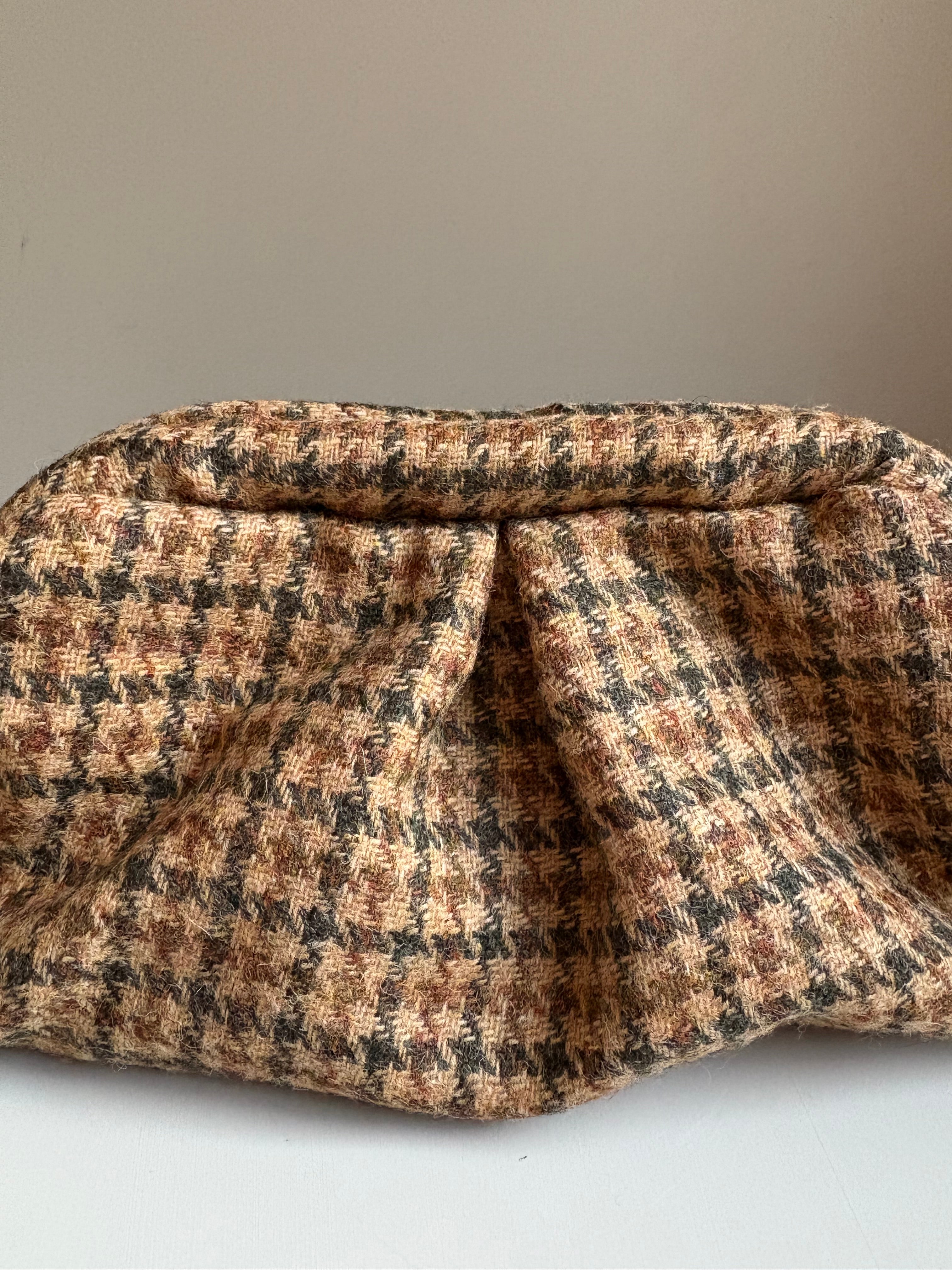 Minuta - pied de poule mini clutch