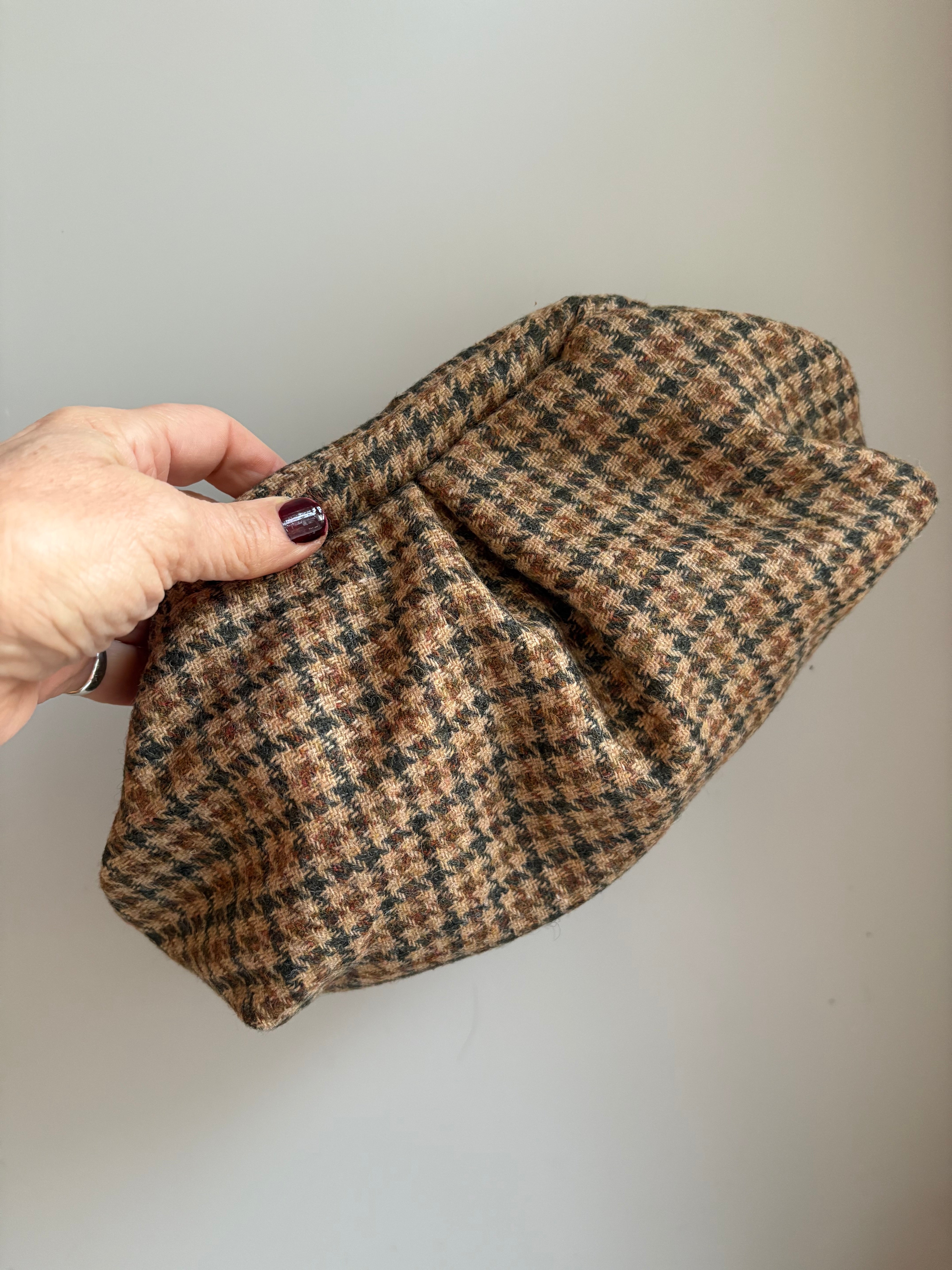 Minuta - pied de poule mini clutch