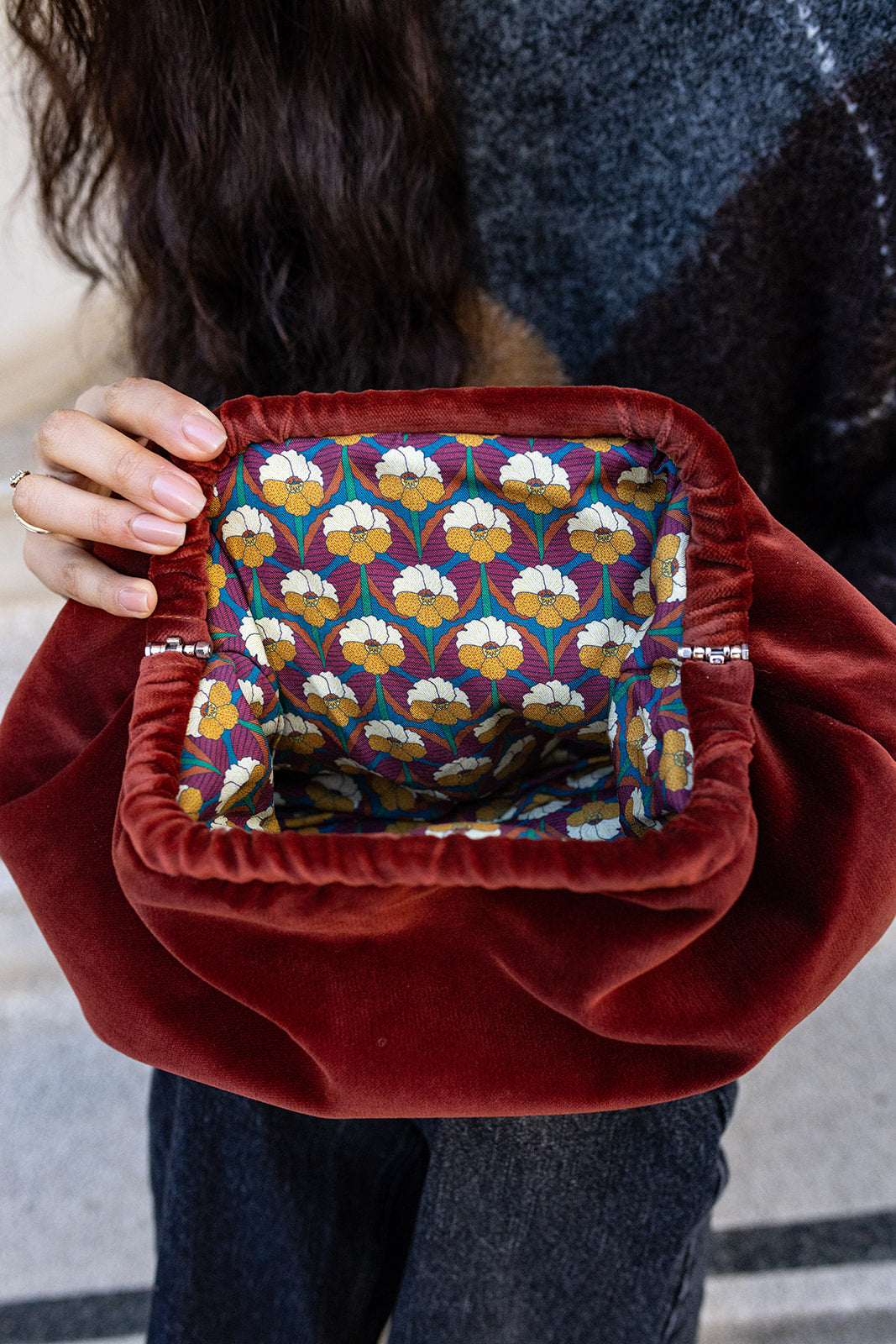 Florence clutch - Terracotta