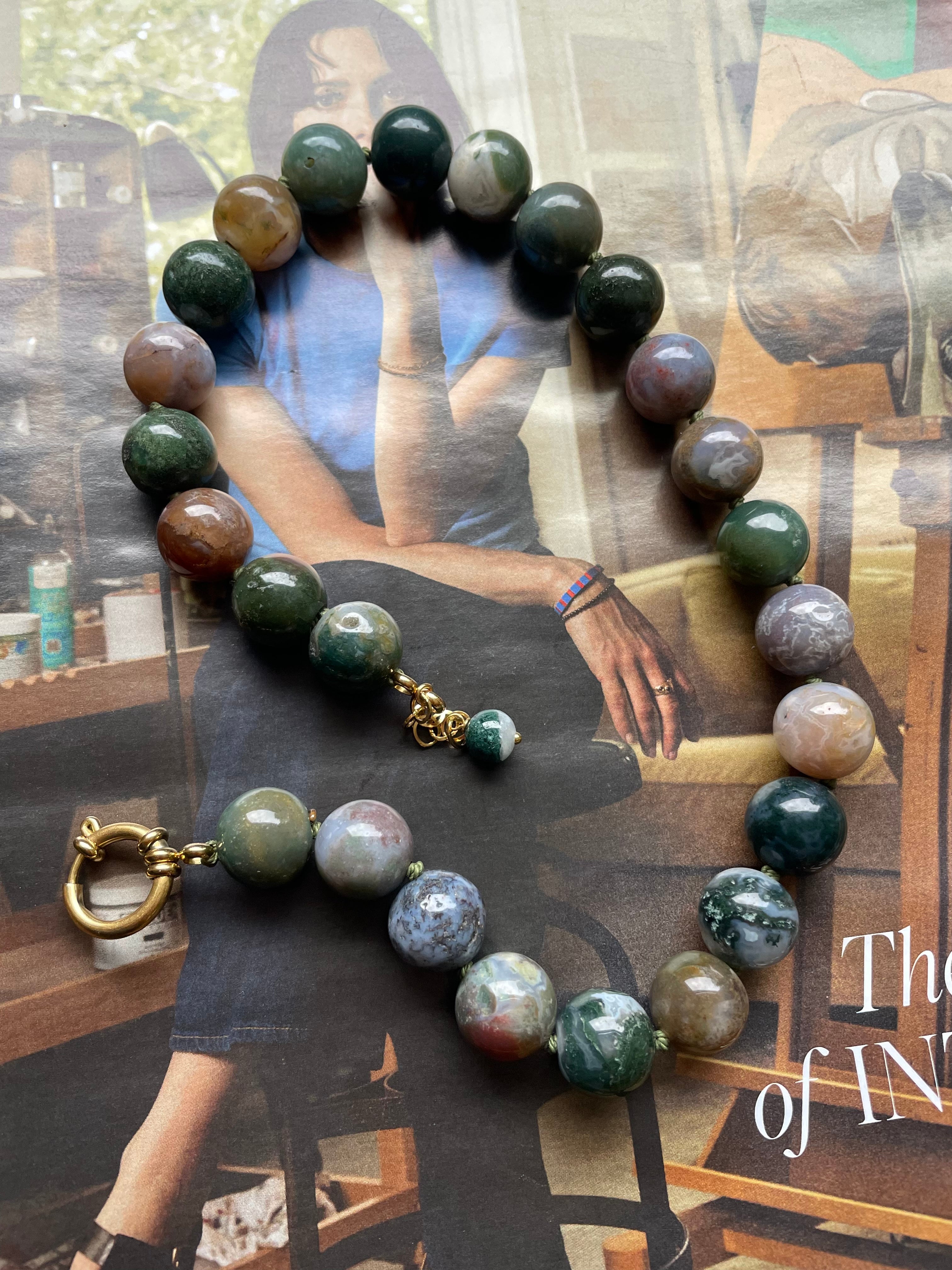 Pietre Necklace - Indian Agate