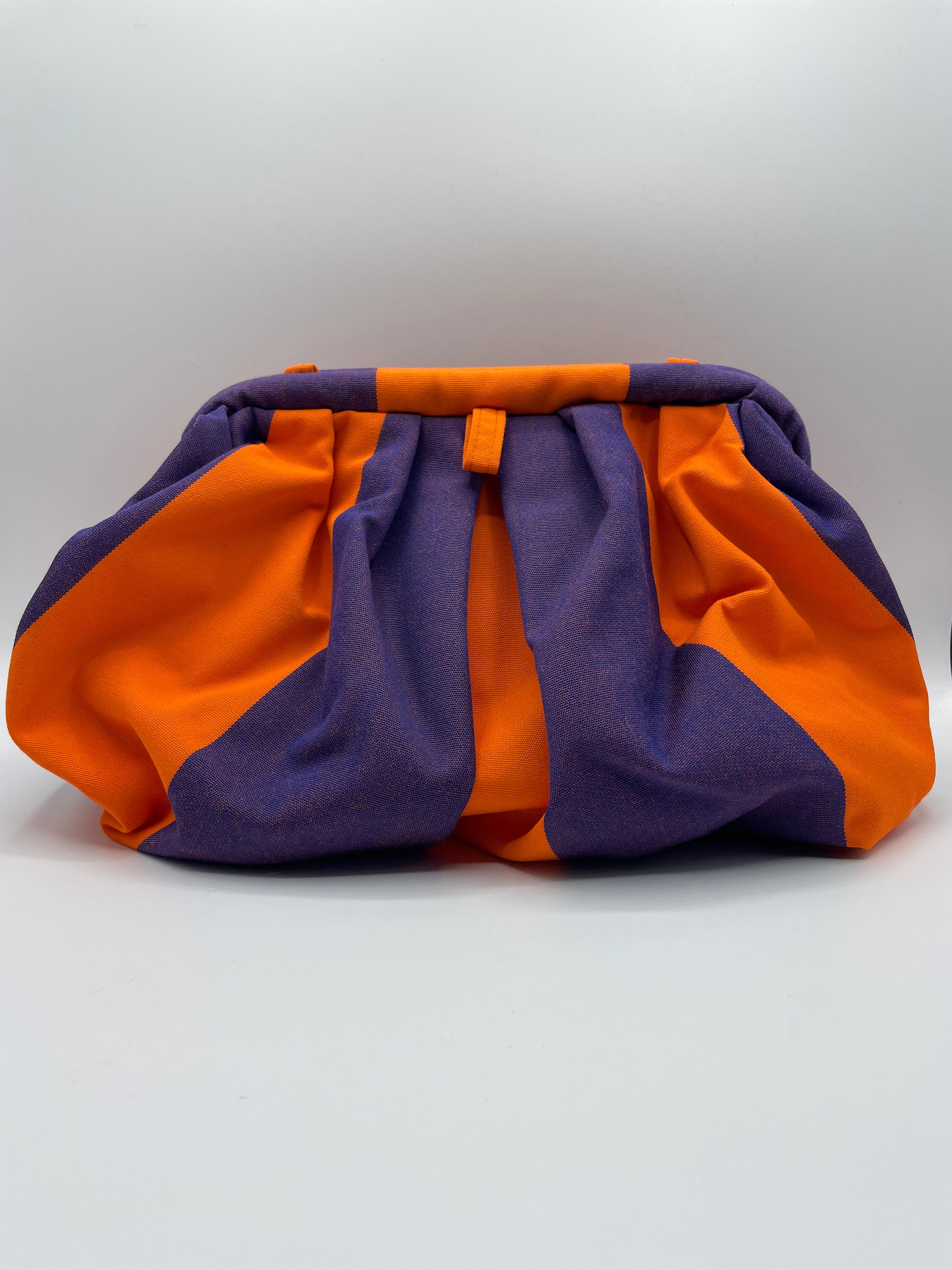 Riga Clutch - Purple/Orange