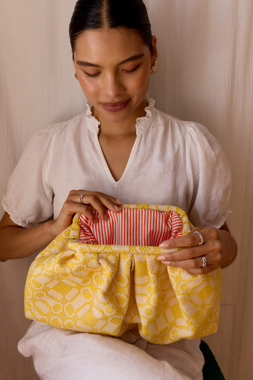 Fiore Clutch - Lemon Sorbet