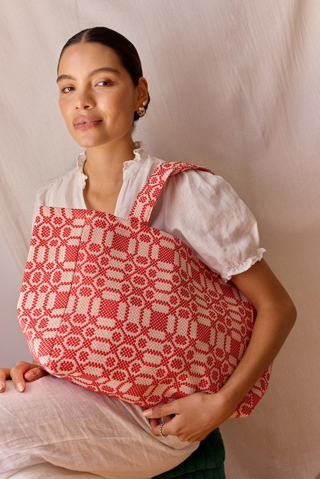 Fiore Tote - Cherry Red