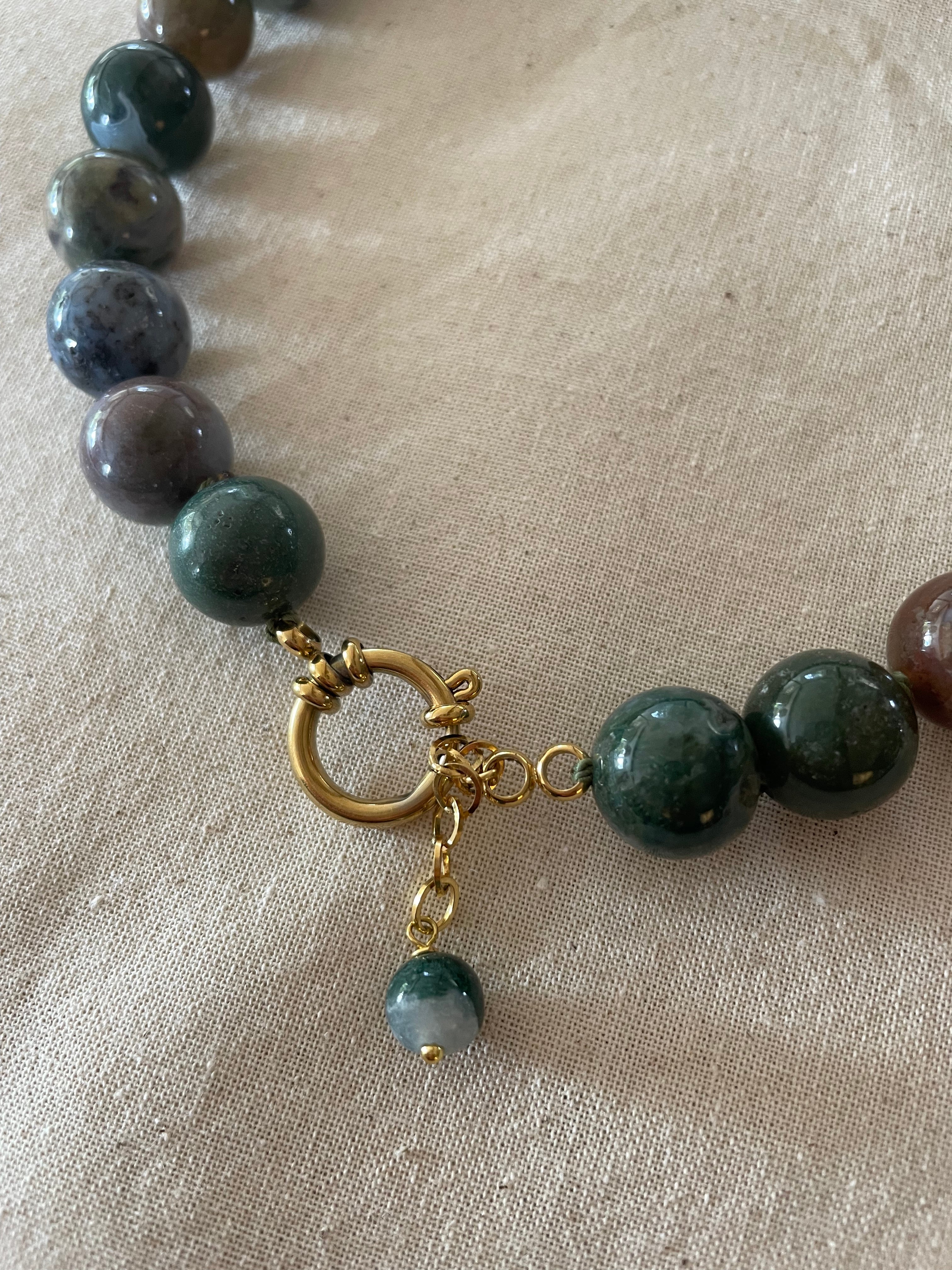 Pietre Necklace - Indian Agate