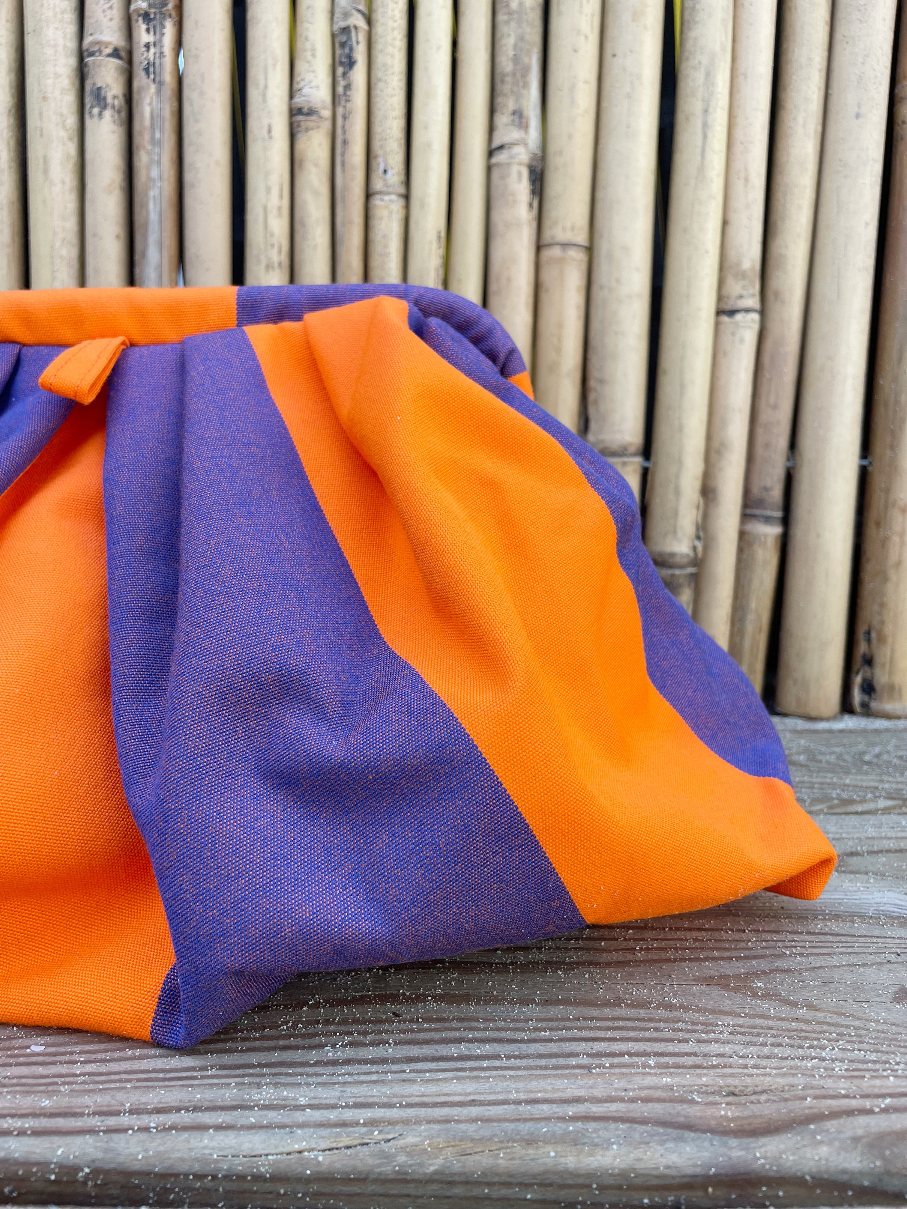 Riga Clutch - Purple/Orange