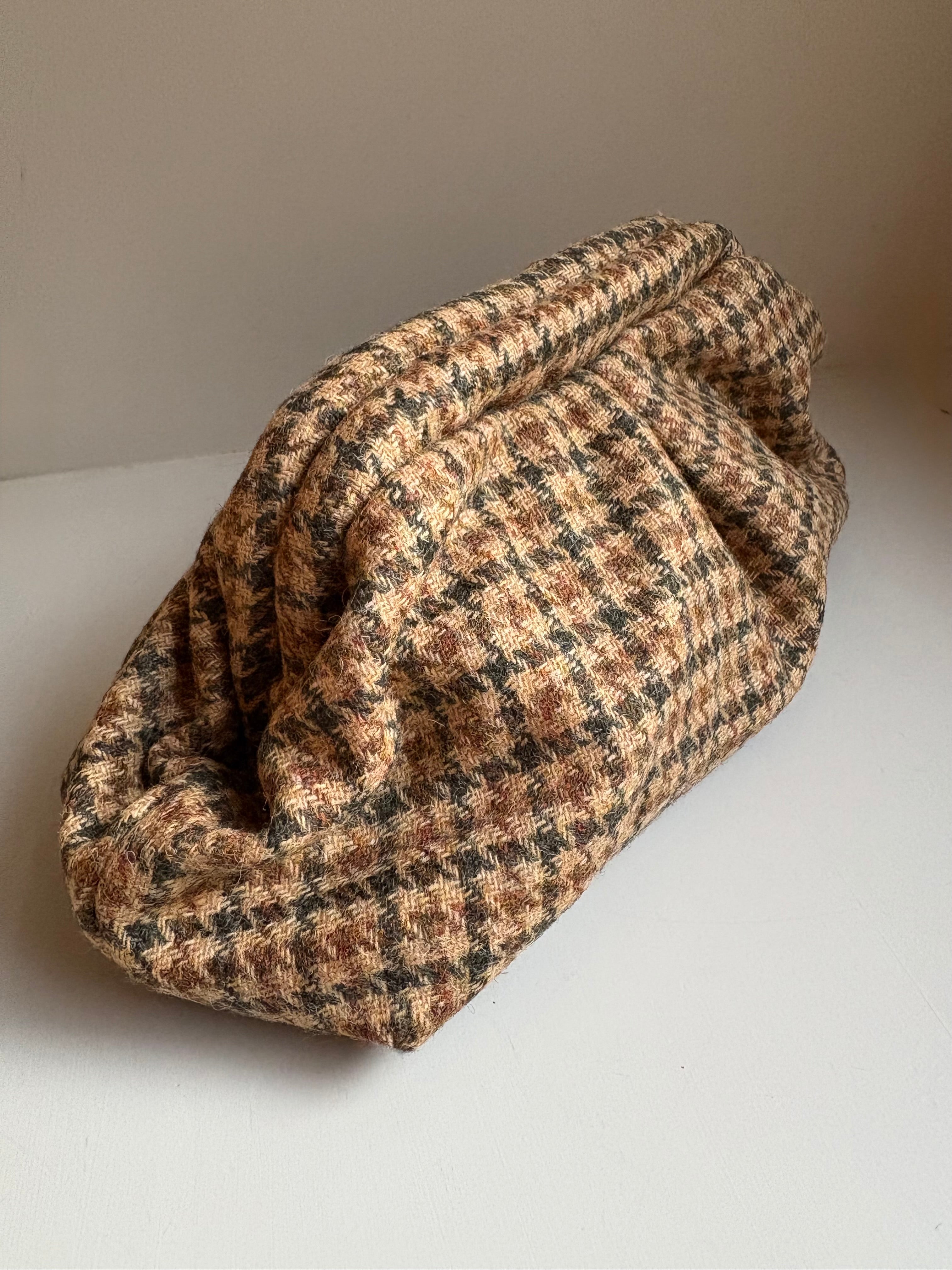 Minuta - pied de poule mini clutch