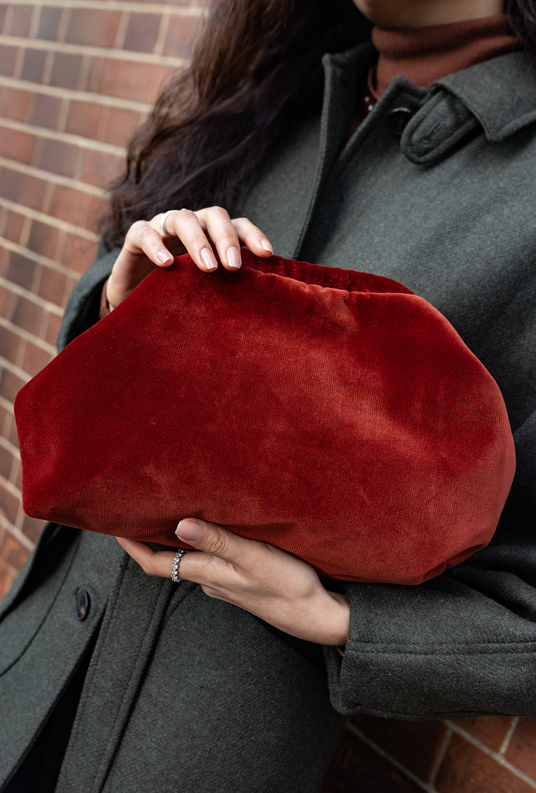 Florence clutch - Terracotta