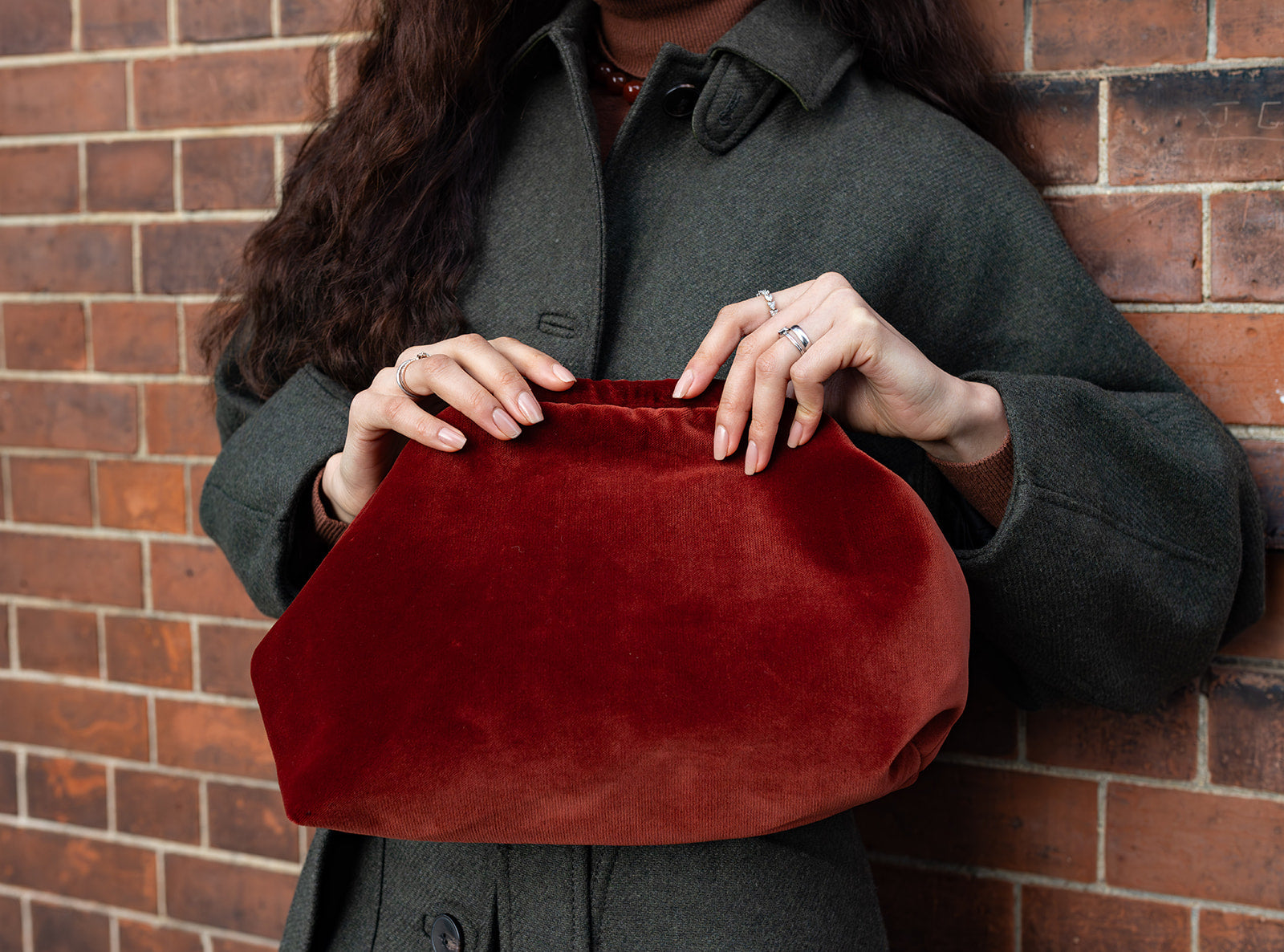 Florence clutch - Terracotta