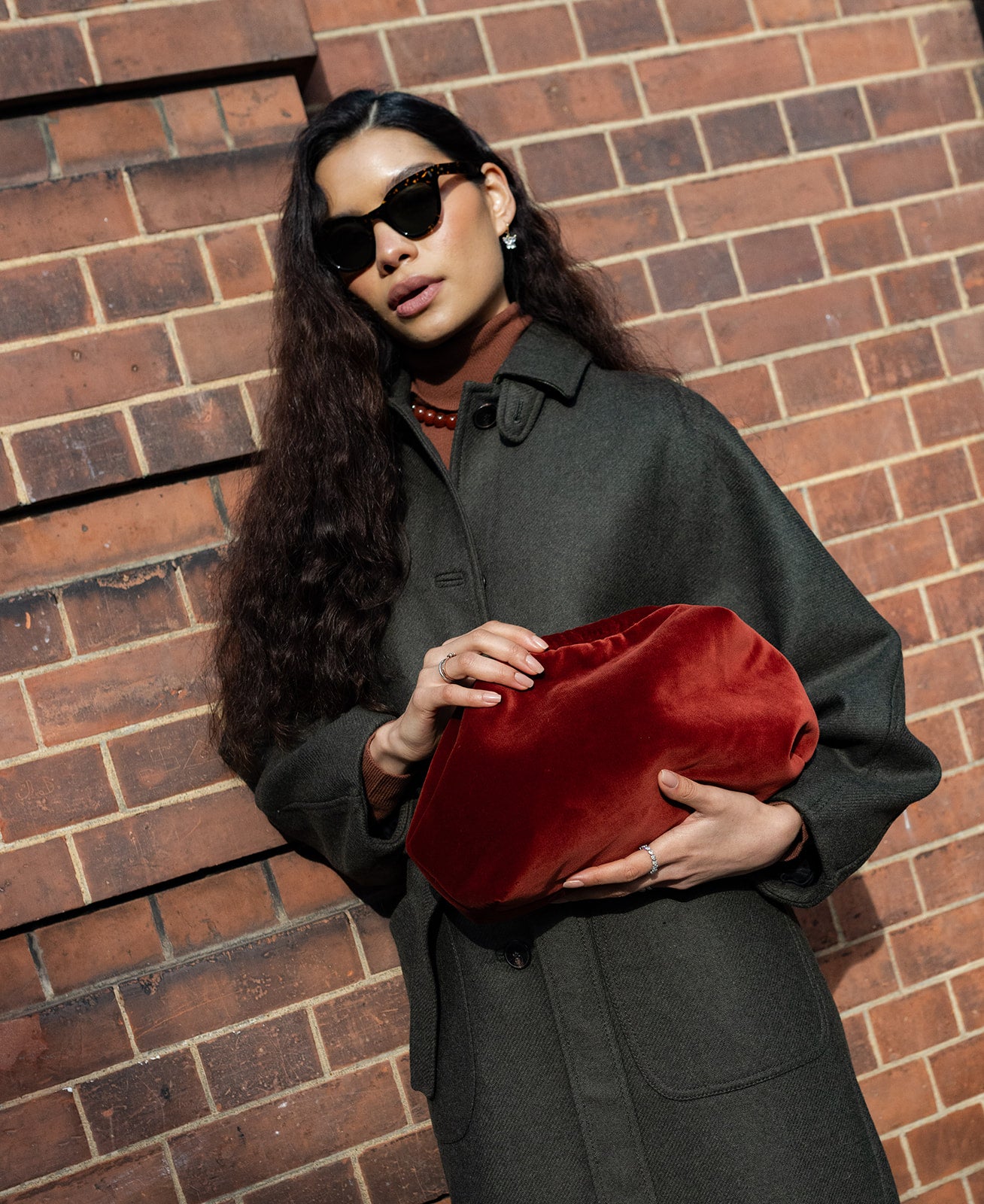 Florence clutch - Terracotta