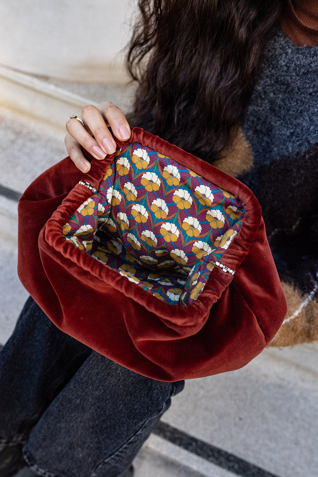 Florence clutch - Terracotta